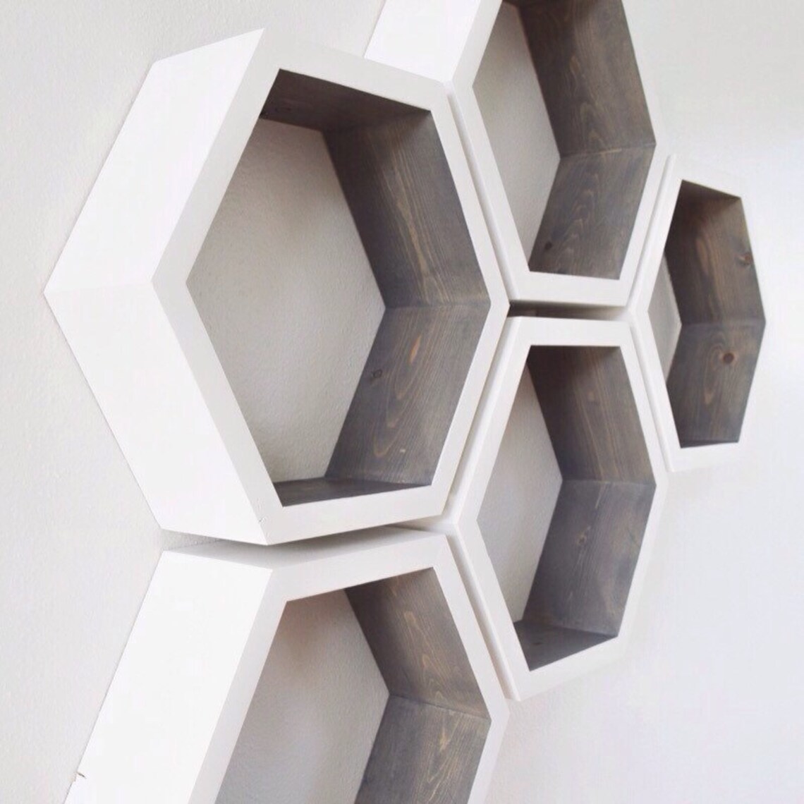 Hexagon Shelves Shelves Geometric Shelves Etsy