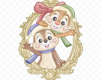 Ardilla navideña PNG: Doodle del Reino Mágico (Descarga digital, 30 x 30 cm)