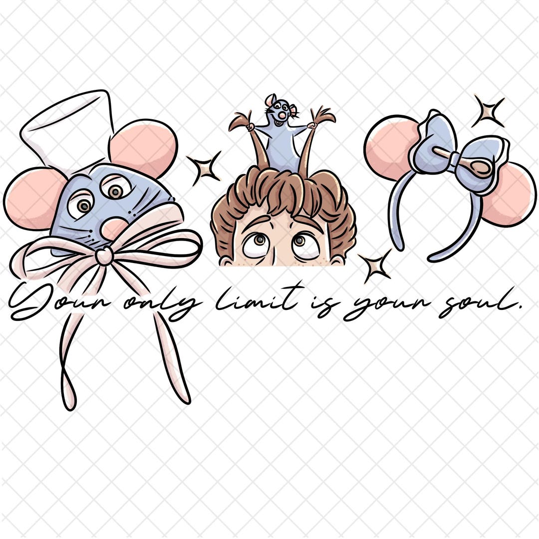 Magical Remy PNG Doodle: Ratatouille Cartoon, Digital Paper (12x12 ...