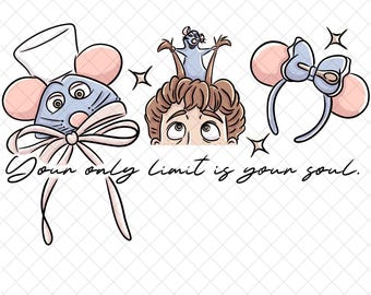 Magical Remy PNG Doodle: Ratatouille Cartoon, Digital Paper (12x12 inches)