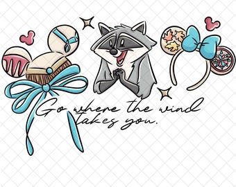 Pocahontas PNG Doodle: Magical Kingdom Sublimation Design (Digital Download 12x12 inches)