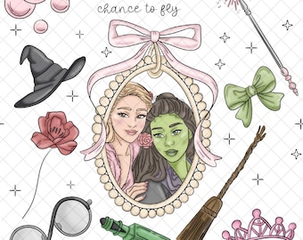 Wicked Musical Seamless Pattern: Doodle Art, Stoffdesign (Digitaler Download, 30x30 cm PNG Datei)