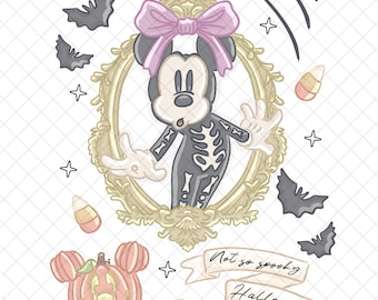 Magical Mouse Halloween PNG Doodle: Sublimation Design (Digital Download, 12x12 inches)