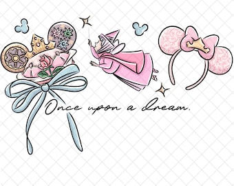 Aurora PNG Doodle: Magical Kingdom Sublimation Design (Digital Download 12x12 inches)