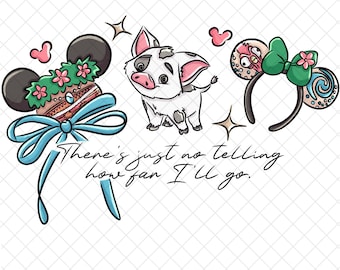 Moana PNG Doodle: Magical Kingdom Sublimation Design (Digital Download)