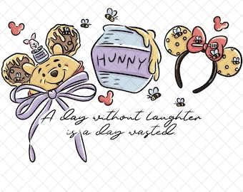 Winnie Mouse PNG Doodle: Magical Kingdom Sublimation Design (Digital Download 12x12 inches)