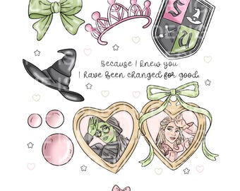 Wicked Doodle PNG: Magical Kingdom Cartoon Design (Digitaler Download)