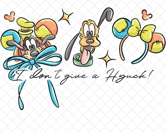 Magische Maus Goofy PNG Doodle: Cartoon Sublimationsdesign