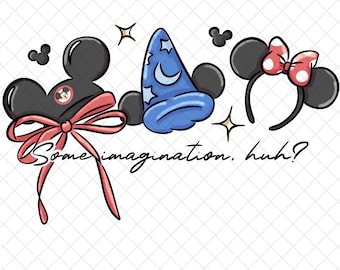 Magical Mouse Ears 41 BULK BUNDLE PNG Collection: Cartoon Doodle Designs (Digital Download)