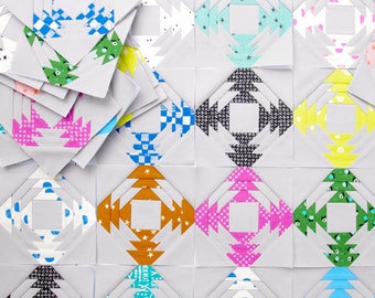 Ananas Quilt Block - Foundation Paper Piecing Paper only (PDF-Datei)