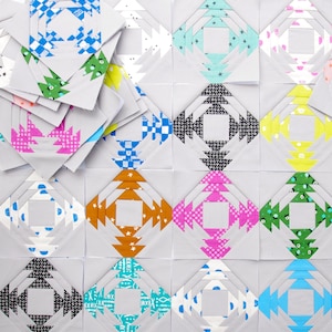 Pineapple Quilt Block - Foundation Paper Piecing Paper only (PDF file)