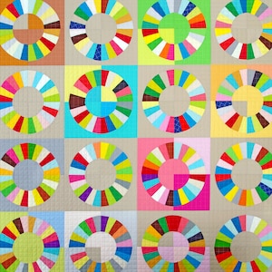 Color Wheel - Foundation Paper Piecing Pattern only.