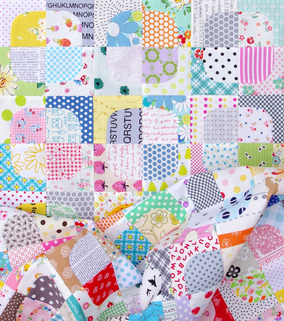 Squircle Quilt Block Templates - Drunkard's Path Variation ~ Templates only.