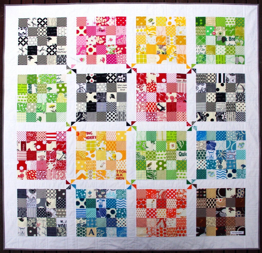 Quilter's Palette Quilt Pattern (PDF FILE) - Immediate Download