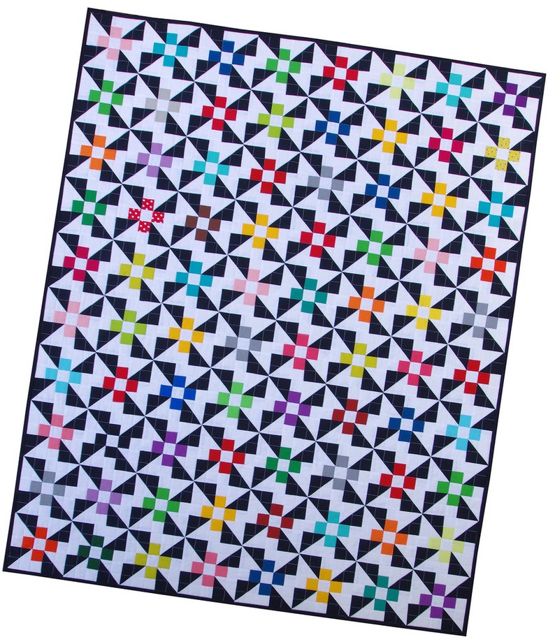 Pinwheels and Daisies Quilt Pattern pdf file image 3