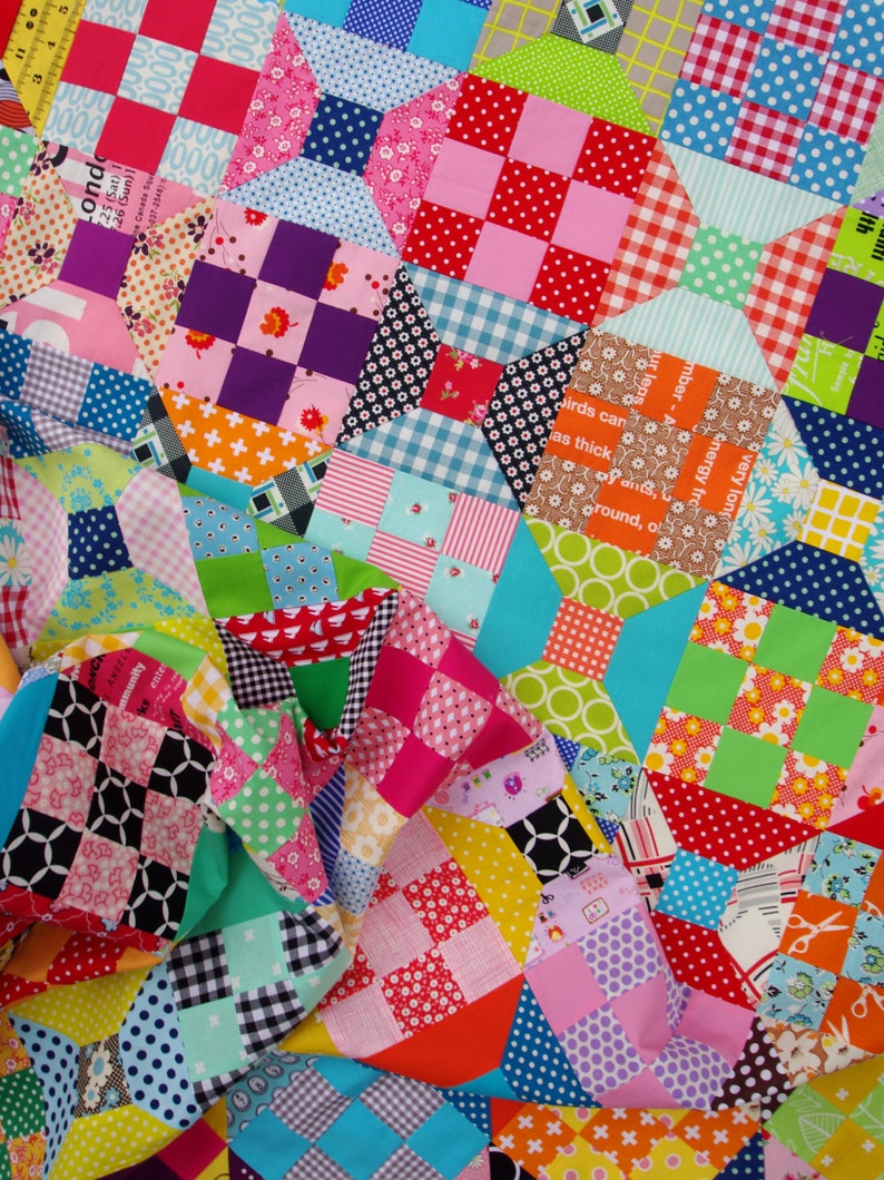 Spool Block Traditional Quilt Block Templates image 1