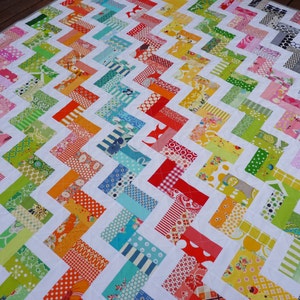 Zig Zag Rail Fence Quilt Pattern PDF by Red Pepper Quilts Immediate Download image 2