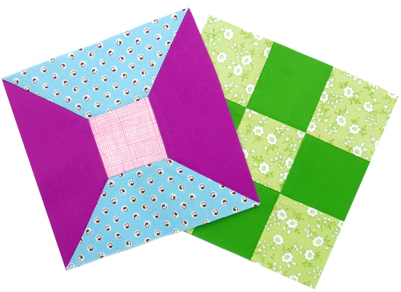 Spool Block Traditional Quilt Block Templates image 3