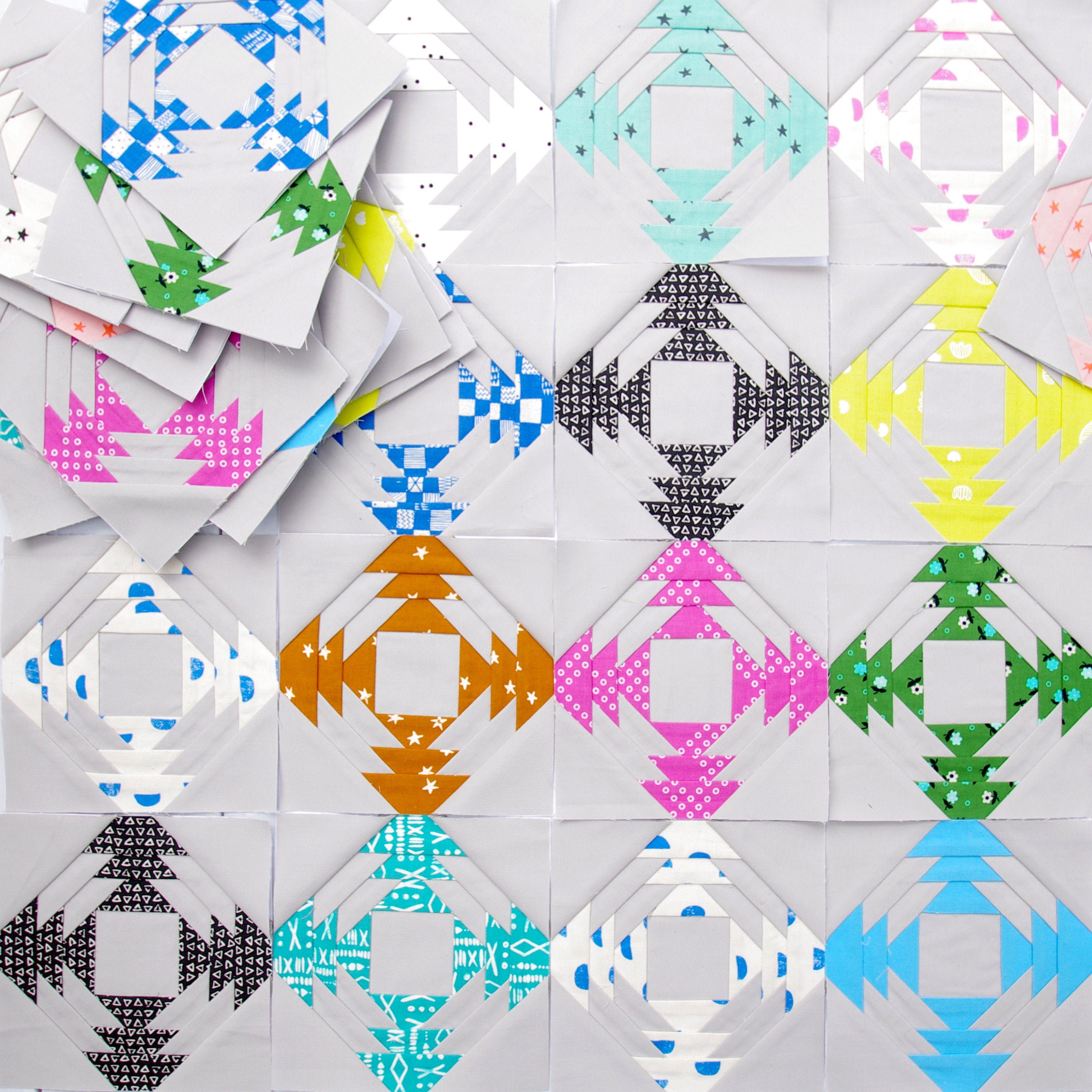 pineapple paper piecing