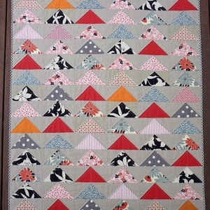 The Modern Flying Geese Quilt Pattern PDF file Immediate Download image 1