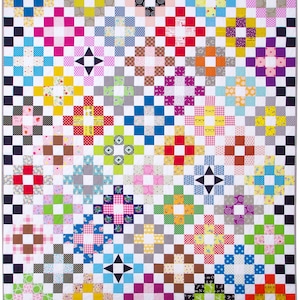 Scrappy Day Trip Quilt Pattern (PDF file) by Red Pepper Quilts