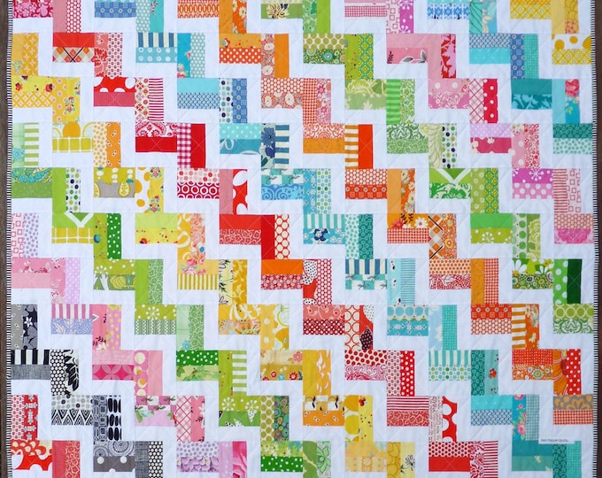 Bricks and Stones Quilt Pattern PDF File by Red Pepper Quilts Immediate