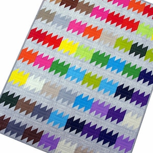 Rainbow Ripple Quilt Pattern PDF FILE immediate download image 2
