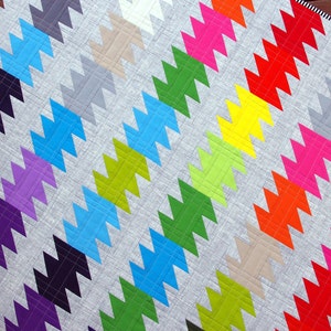 Rainbow Ripple Quilt Pattern PDF FILE immediate download image 3