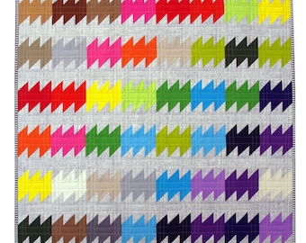 Rainbow Ripple Quilt Pattern (PDF FILE) - immediate download