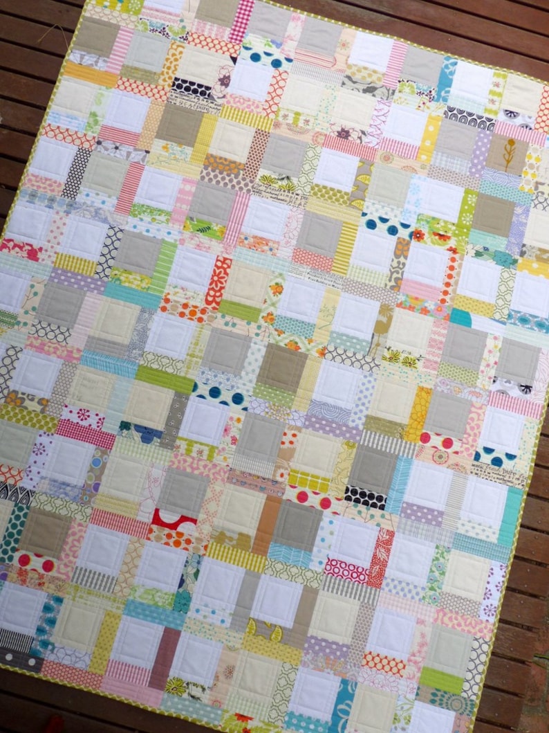 tiffany quilt pattern pdf file a low volume patchwork etsy