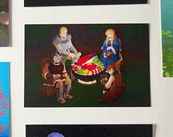 Dungeon Dinner Art Print