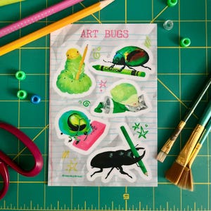 Art Bugs Sticker Sheet