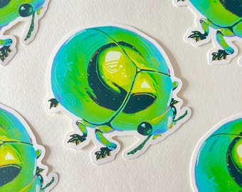 Beetle Waterproof Vinyl Sticker