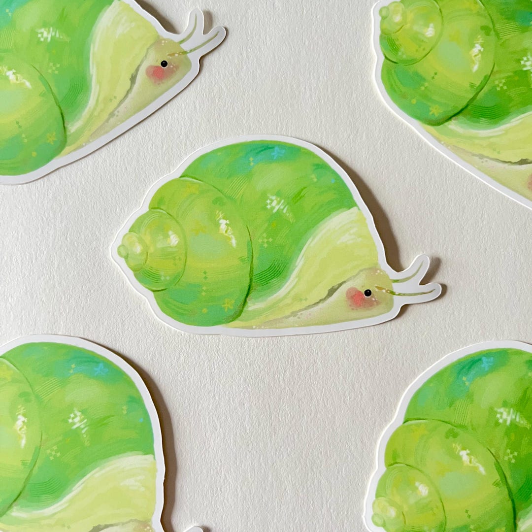 Snail Sticker Waterproof Vinyl - Etsy