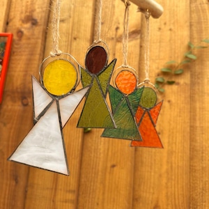 Stained Glass Angel Suncatcher: Handmade Memorial Gift
