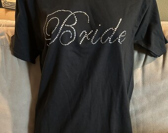 Bride Rhinestone T-shirt ~ SIZE SMALL Regular cut