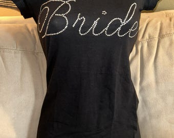 Bride Rhinestone T-shirt ~ SIZE SMALL FITTED