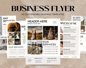 Business Flyer - Marketing Flyer Template - Canva Flyer - Small Business Templates - Canva Business Flyer Design - Business Plan Start Up