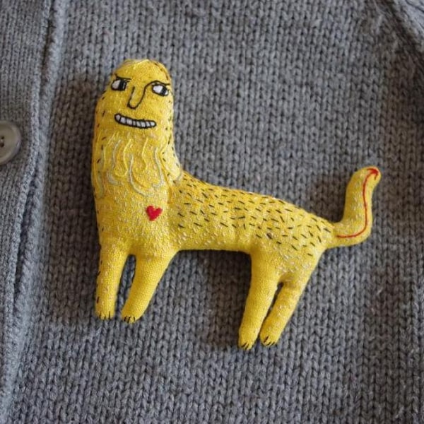 Leo. Brooch.  It is designed for the very brave people.