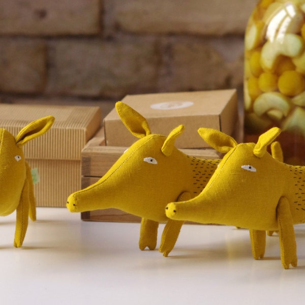 The wild boar. Soft sculpture.