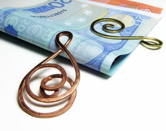 Unique bookmarks Mens gift Money clips Office accessories Paper planner clips Mens accessories Copper bookmarks Womens gift Copper clips