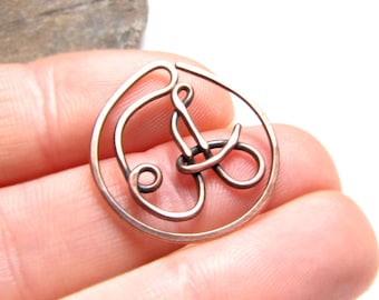 Personalized Letter Bookmark, Initial Metal Bookmark, Custom Silver Book Clip Gift for Reader