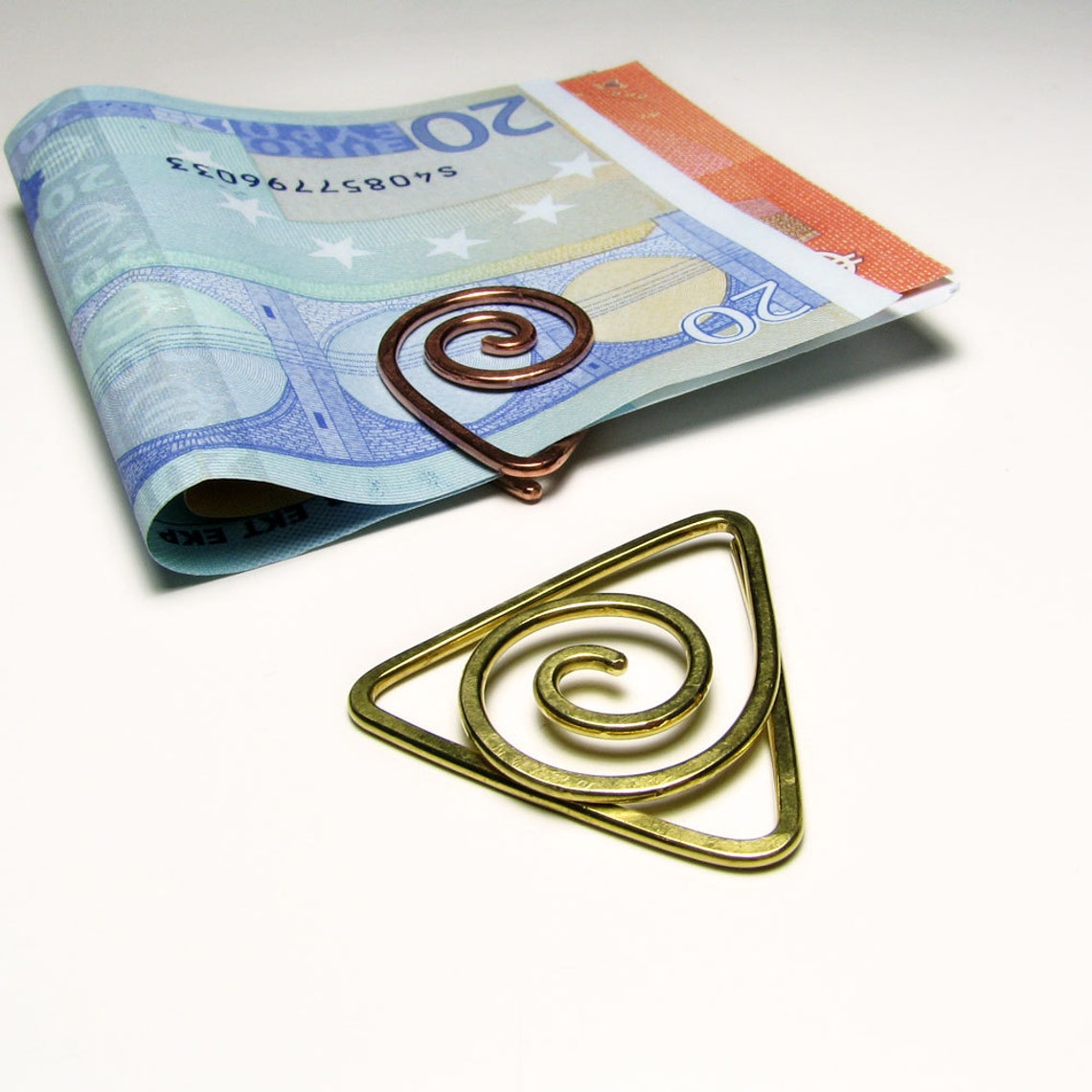 Handmade Copper Money Clip – Geometric Bookmark, Desk Accessory - Etsy