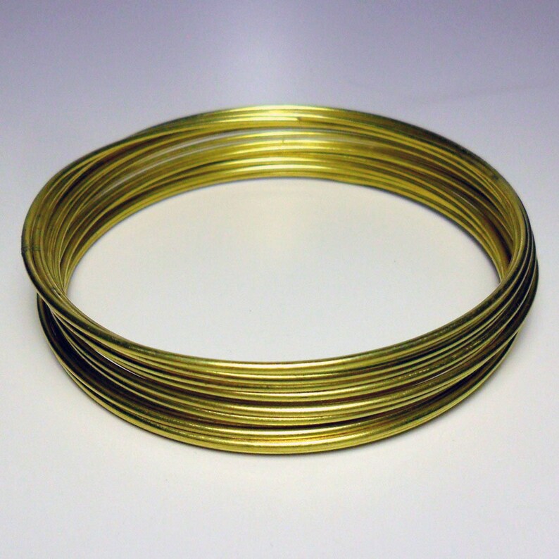 Unplated Half Hard Brass Round Wires Jewelry & Beauty Jewelry Making & Beading