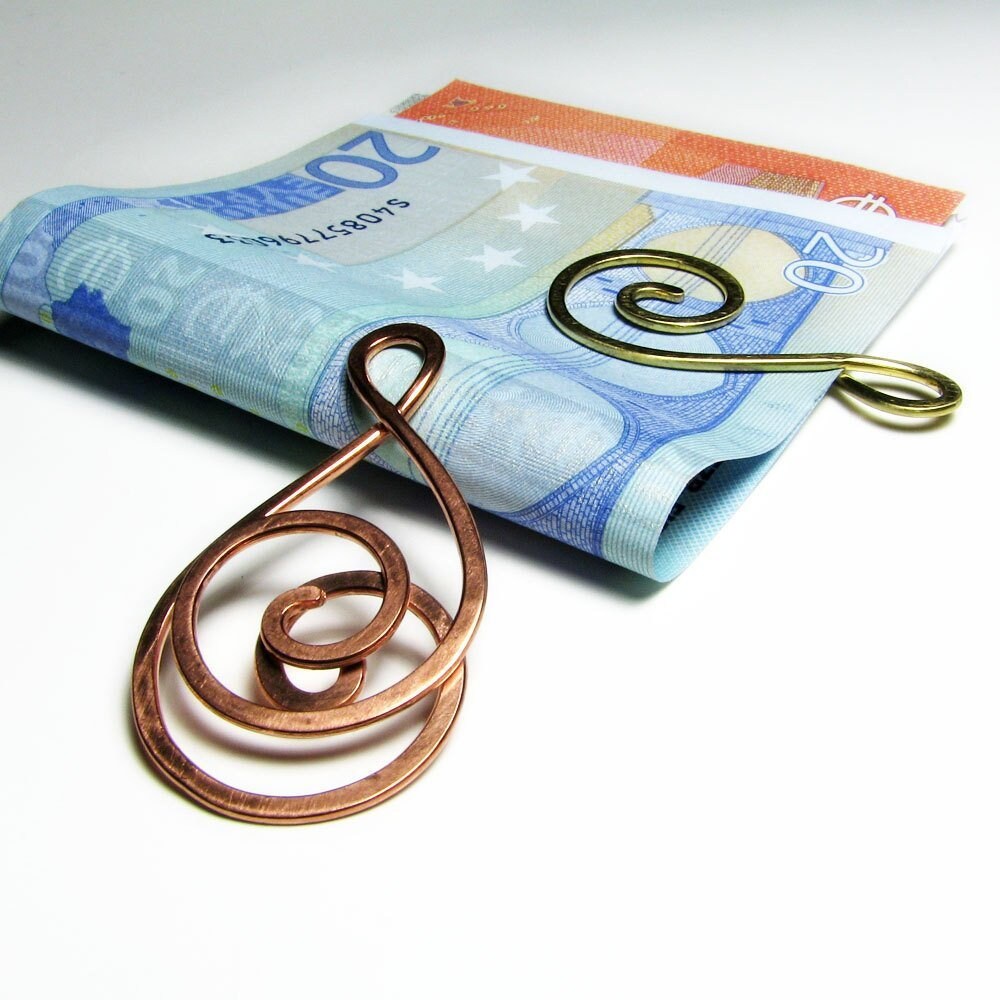 Handmade Copper Bookmark or Money Clip - Unique Metal Planner Clip - Etsy