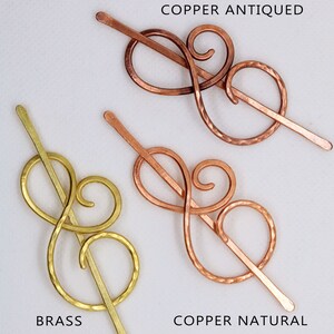 1 additional needle/stick for a hair barrette or hair slide, 9 cm or 12 cm length image 7
