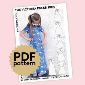 The Victoria Dress for Kids - PDF Sewing Pattern