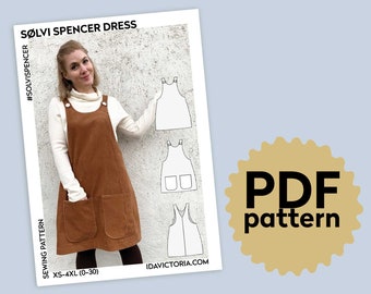 Sølvi Spencer Dress - PDF Sewing Pattern (XS-4XL)