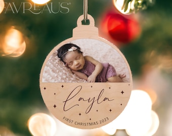 Personalized Baby Portrait Wood Ornament - A New Keepsake Tradition