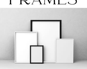 Minimalist Wood Composite Frames - Black, White & Natural Wood - Custom Portrait Framing Available - A Perfect Gift